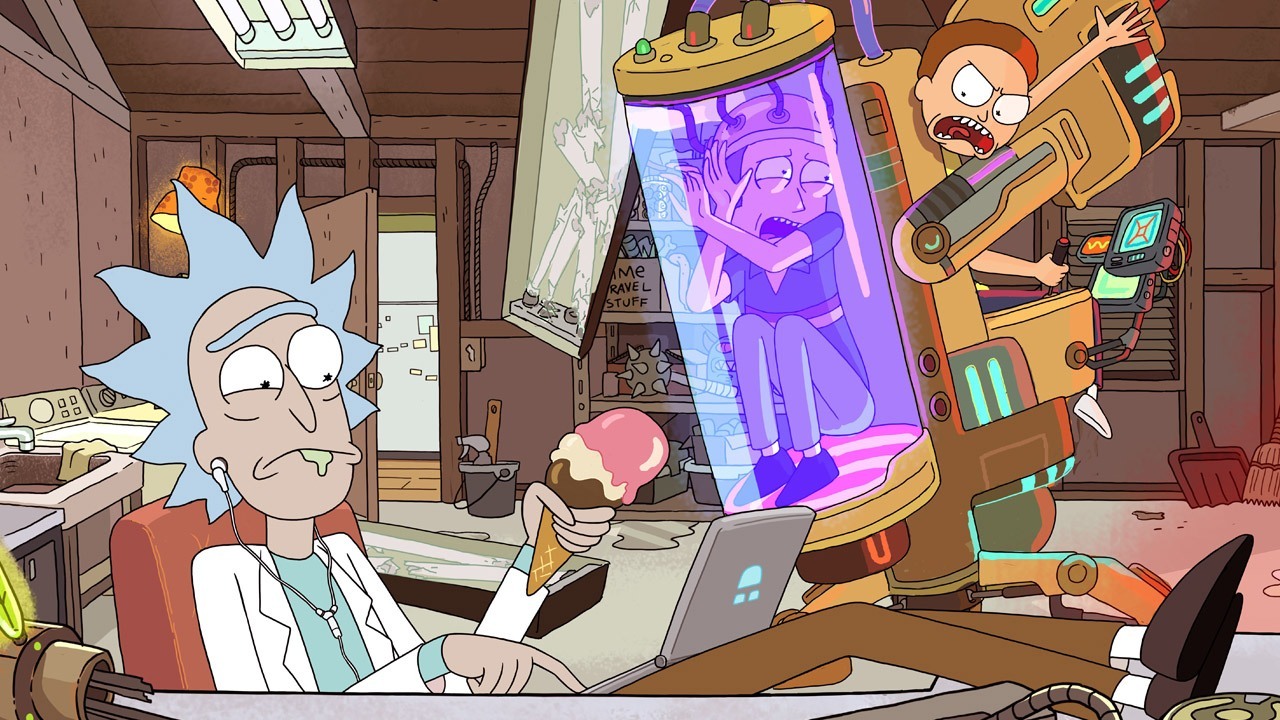 beste-serier-aa-se-paa-mens-man-spiser-middag-rick-and-morty